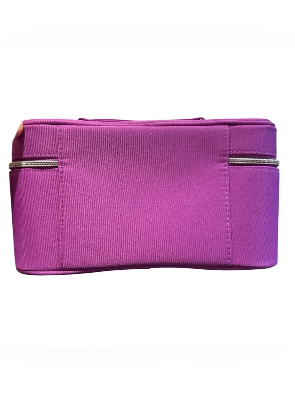 Clinique Bright Magenta Travel Cosmetic Case with 2 mesh bags inserts New wo tag